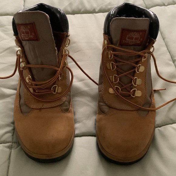 Timberland Boys Leather Hiking / Work boots - Picture 1 of 7